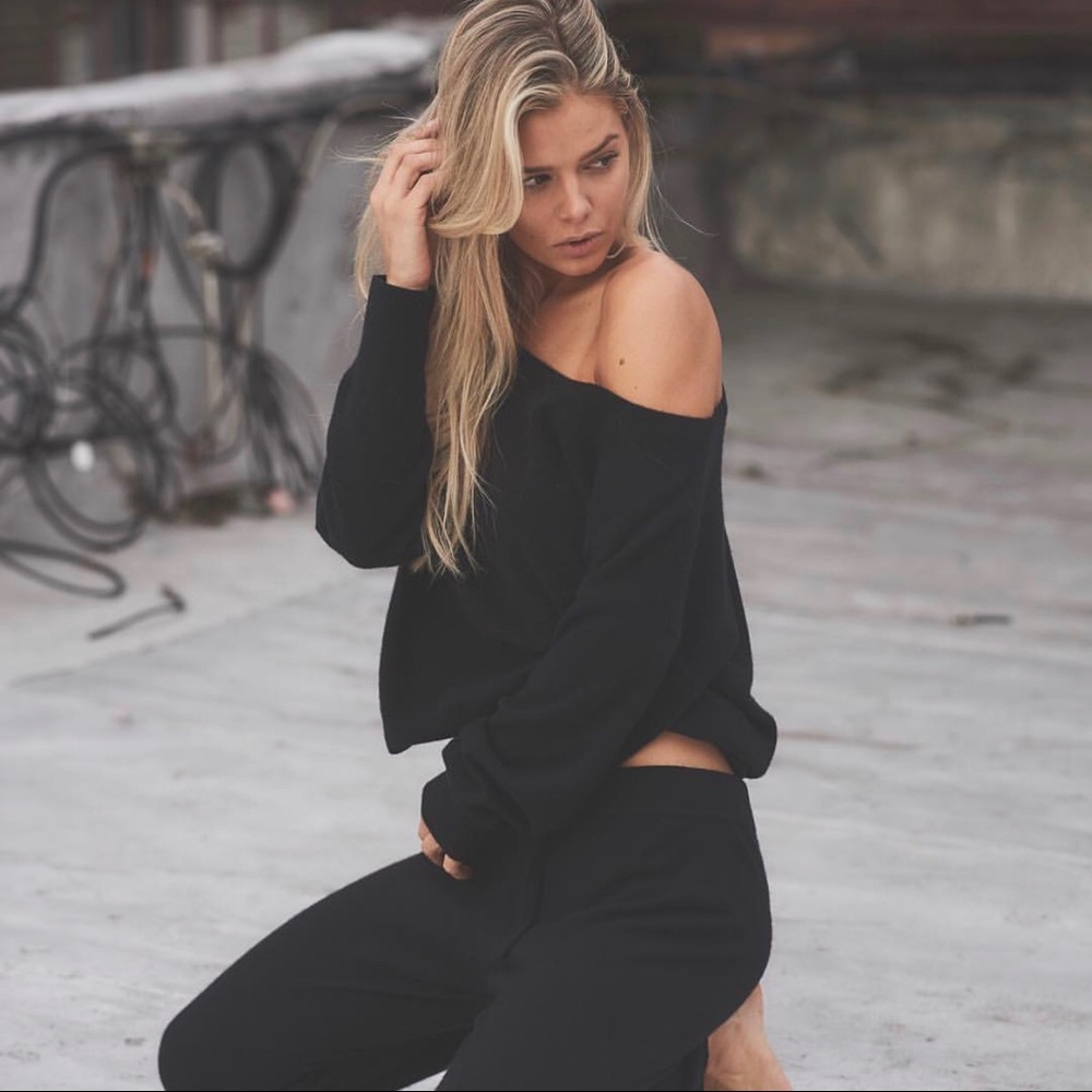 Naked Cashmere Off Shoulder Cashmere Sweater
